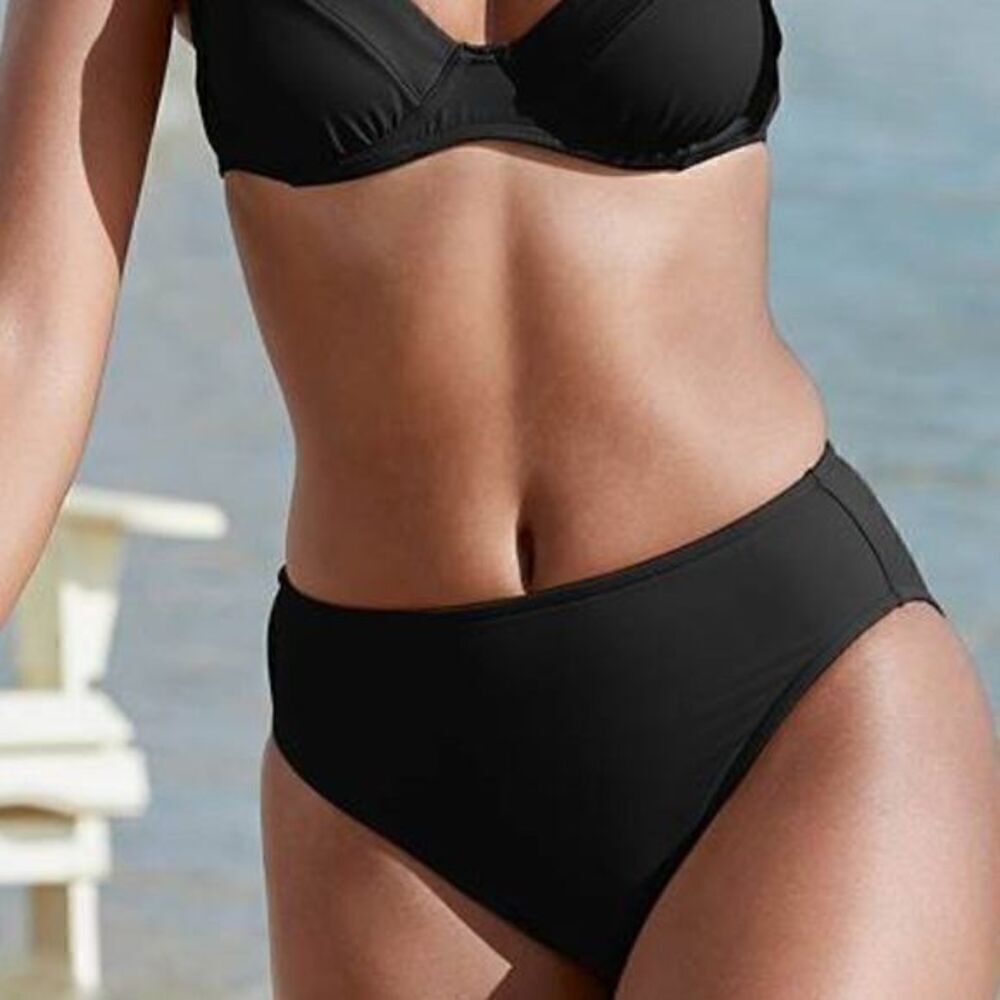 Sunseeker Australia Hipster Mid-Rise Bottom Black - Size 12
